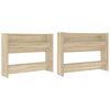 vidaXL Wand-Schuhschr&auml;nke 2 Stk. Sonoma-Eiche 80x18x60cm Holzwerkstoff