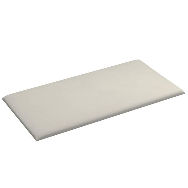 vidaXL Wandpaneele 12 Stk. Creme 30x15 cm Samt 0,54 m²