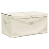vidaXL Aufbewahrungsboxen 2 Stk. Stoff 50x30x25 cm Creme