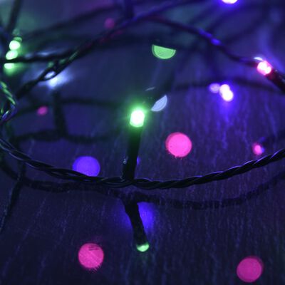 vidaXL LED-Lichterkette mit 600 LEDs Pastell Mehrfarbig 60 m PVC