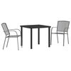 vidaXL Garten Essgruppe 5 pcs Anthrazit Pulverbeschichteter Stahl