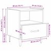 vidaXL Nachttisch 2 pcs Altholz 40 x 35 x 47,5 cm Holzwerkstoff