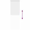 vidaXL Verdunkelungsrollo Wei&szlig; 70x210cm Stoffbreite 65,7 cm Polyester