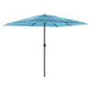 vidaXL Sonnenschirm mit Stahlmast Blau 248x248x248 cm