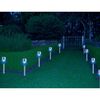 HI Gartenleuchte LED Solar 8 Stk. Edelstahl