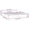 vidaXL Bettgestell ohne Matratze Dunkelgrau 160x200 cm Stoff
