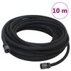 vidaXL Tropfschlauch Schwarz 0,6" 10 m Gummi