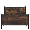 vidaXL Metallbett ohne Matratze R&auml;uchereiche 107x203 cm