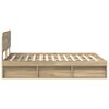 vidaXL Bettrahmen Sonoma 140 x 190 cm Massives Kiefernholz