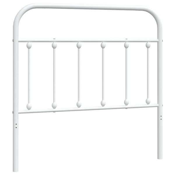 vidaXL Ersatz-Kopfteil Metall Wei&szlig; 100 cm