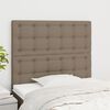 vidaXL Kopfteil Taupe 100x5x118/128 cm Stoff