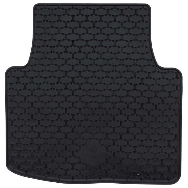 vidaXL Autofu&szlig;matte 4 pcs Schwarz Gummi