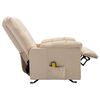 vidaXL Massagesessel Creme Stoff