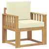 vidaXL 2 St&uuml;ck Outdoor-Sofagarnitur Polyester Wei&szlig; und Creme