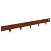 vidaXL Raseneinfassung 10 Stk. 100 x 12 cm Stahl Rostig