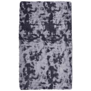 vidaXL Teppich Shaggy Hochflor NAVARRA Dunkelgrau 60x100 cm Polyester
