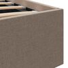 vidaXL Stauraumbett Hydraulisch Taupe Stoff 90&times;200 cm