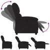 vidaXL Relaxsessel, schwarzer Stoff