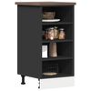 vidaXL Unterschrank Riga Schwarz 40x44,5x81,5 cm Holzwerkstoff