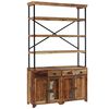 vidaXL Sideboard mit Einlegeb&ouml;den Altholz Massiv 120x35x200 cm