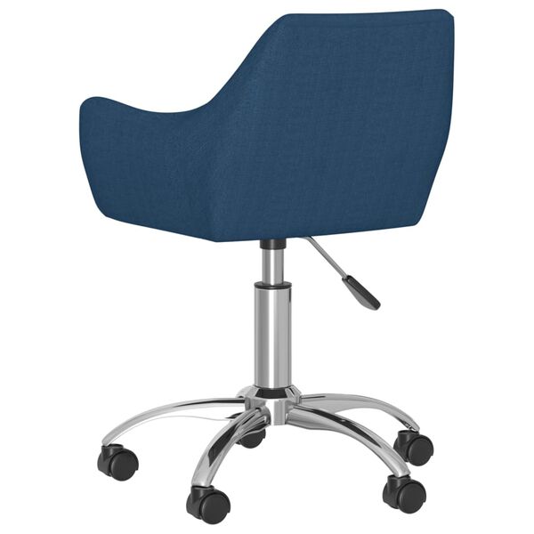 vidaXL Esszimmerstuhl Drehbar Blau Stoff
