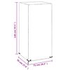 vidaXL Abdeckungen f&uuml;r Gartenst&uuml;hle 2 Stk. 8 &Ouml;sen 75x70x140 cm