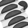 vidaXL Stufenmatten 20 Stk. 56x17x3 cm Anthrazit Halbrund