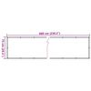 vidaXL Balkon-Sichtschutz Grau 600x75 cm PVC