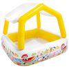 Intex Aufblasbares Planschbecken mit Sonnenschutz 157x157x122 cm
