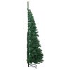 vidaXL K&uuml;nstlicher Eck-Weihnachtsbaum Gr&uuml;n 210 cm PVC