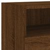vidaXL TV-Wandschrank Braun Eiche-Optik 80x30x30 cm Holzwerkstoff