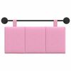 vidaXL H&auml;ngevorderseite Wandmontiert Rosa 90 x 55 x 5 cm Stoff