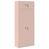vidaXL Aufbewahrungsschrank 2 stk. Rosa 90 x 40 x 220 cm Stahl