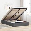 vidaXL Ottoman-Bett ohne Matratze Dunkelgrau 120x190 cm Stoff