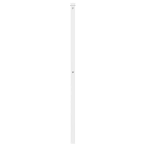 vidaXL Ersatz-Kopfteil Metall Wei&szlig; 120 cm