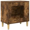 vidaXL Katzenhaus Ger&auml;ucherte Eiche 51 x 30 x 52 cm Holzwerkstoff
