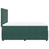 vidaXL Boxspringbett mit Matratze Dunkelgr&uuml;n 160x200 cm Samt