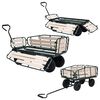vidaXL Gartenwagen Metall und Holz 250 kg