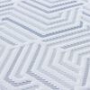 vidaXL Matratzenauflage Wei&szlig; 90 x 200 cm Jacquard Stoff