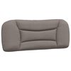 vidaXL Bettgestell ohne Matratze "Hvar" Taupe 100x200 cm Stoff