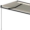 vidaXL Markise Manuell Einziehbar 350x250 cm Creme