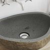 vidaXL Flusssteinwaschbecken Hellgrau 52 x 40 x 15 cm Flussstein