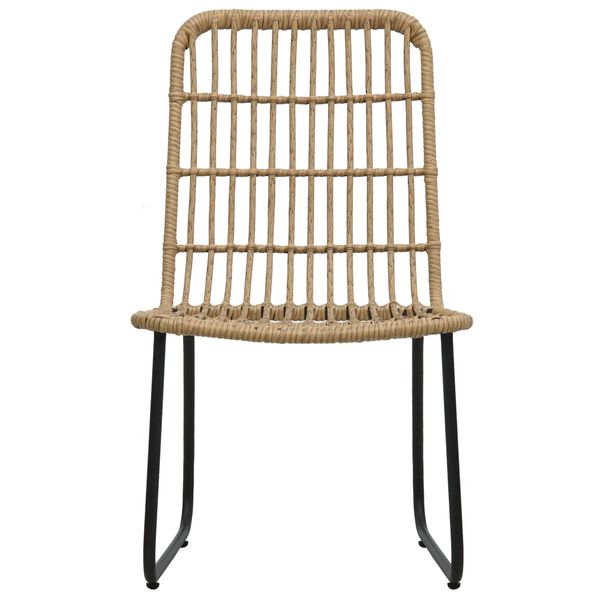 vidaXL 9-tlg. Garten-Essgruppe Poly Rattan und Glas