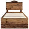 vidaXL Bettrahmen Altholz 90 x 200 cm Massives Kiefernholz