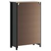 vidaXL Badschrank BERG Schwarz 69,5x34x110 cm Massivholz Kiefer