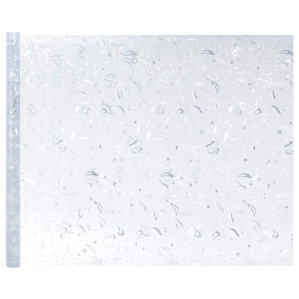 vidaXL Fensterfolien 4 Stk. Matt Blumenmuster PVC