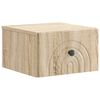 vidaXL Wandmontierter Nachttisch Sonoma-Eiche 33 x 34,5 x 20 cm