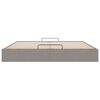 vidaXL Ottoman-Bett ohne Matratze Taupe 180x200 cm Stoff