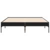 vidaXL Bettgestell Schwarz 120x190 cm Holzwerkstoff und Metall