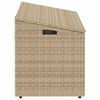 vidaXL Garten-Aufbewahrungsbox Beige 110 x 50 x 58 cm Poly Rattan